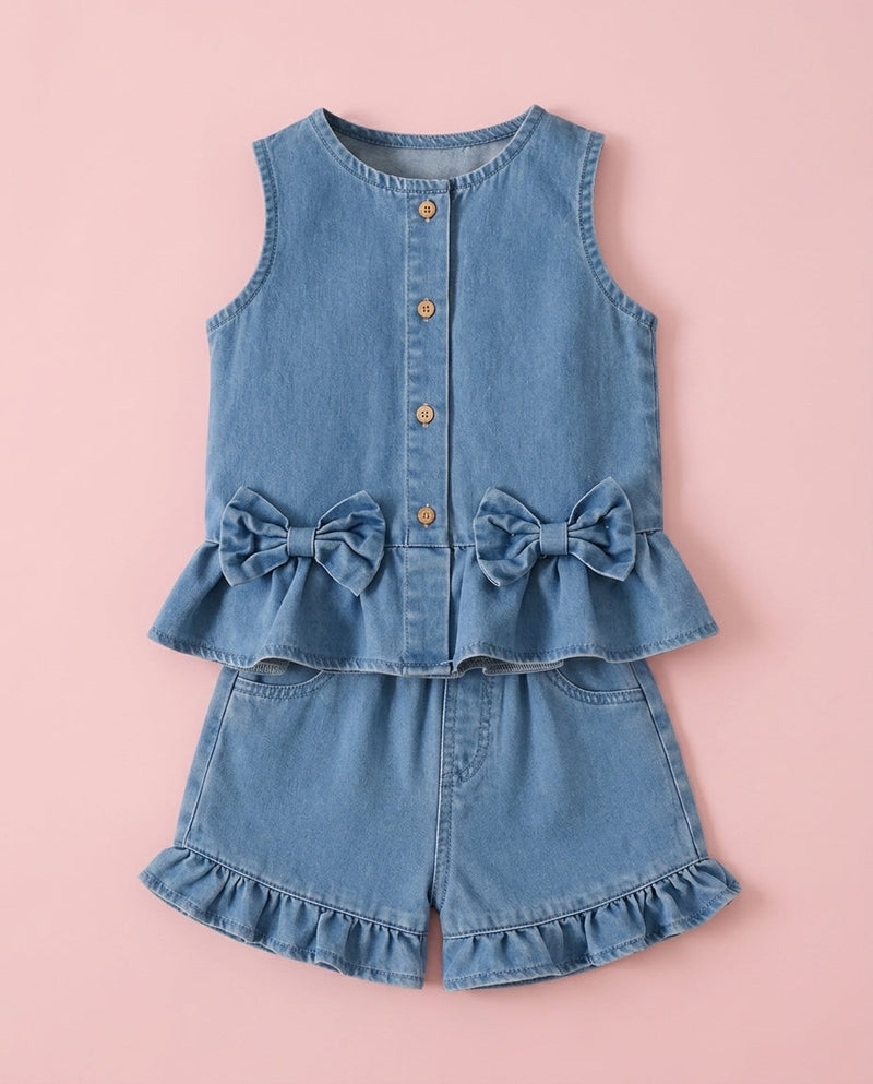 Conjunto Jeans laços - Amanda