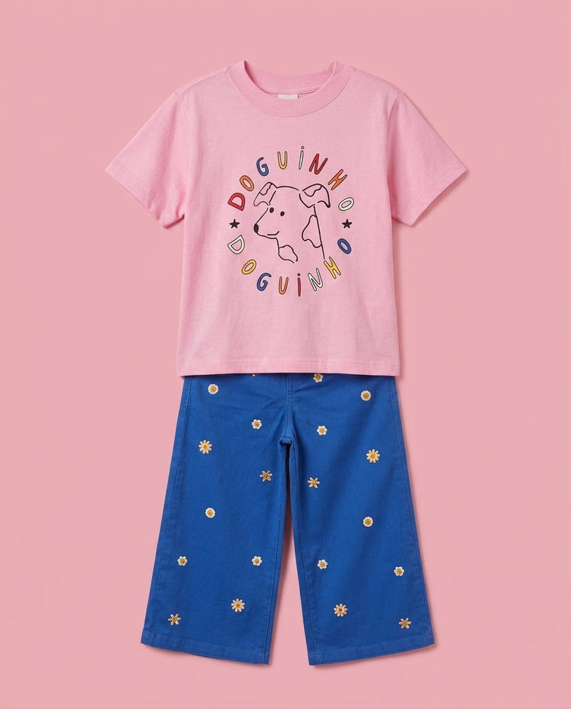 Conjunto Doguinho com calça azul - Heloísa