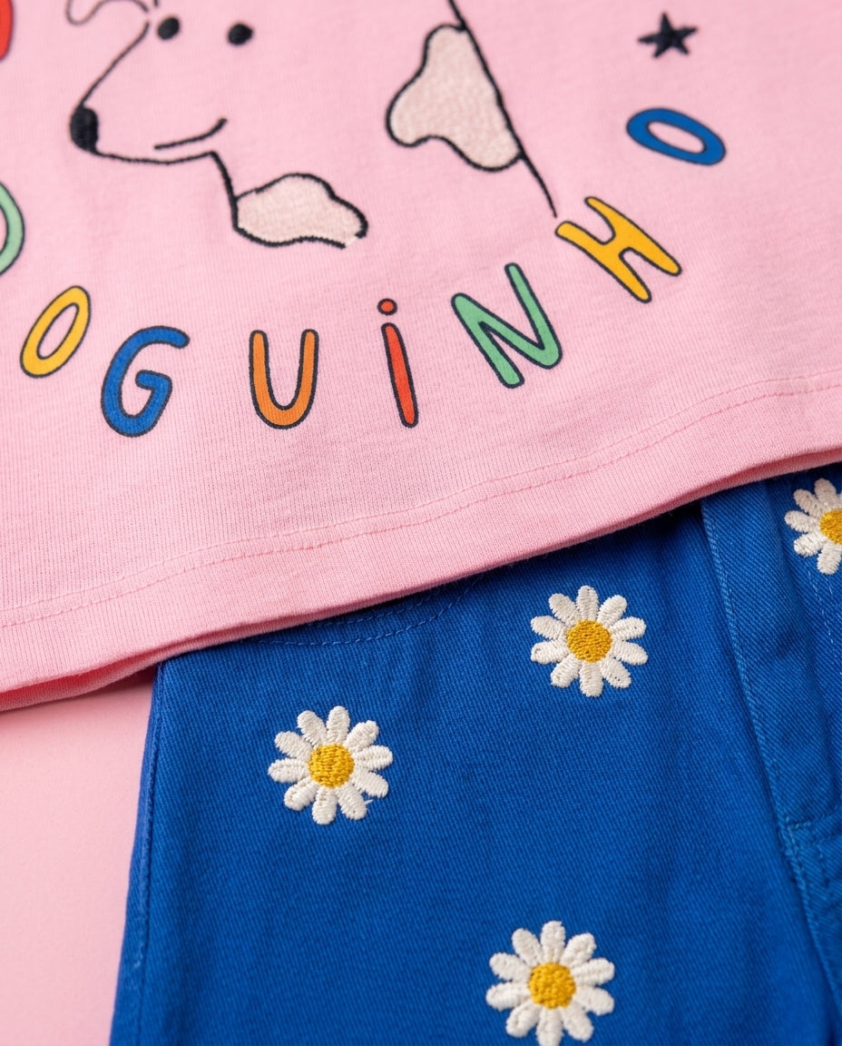 Conjunto Doguinho com calça azul - Heloísa