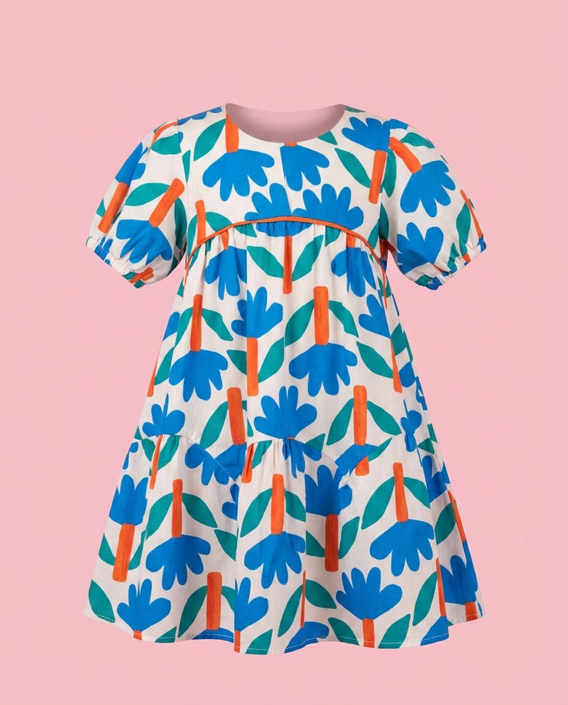 Vestido Floral azul - Melissa