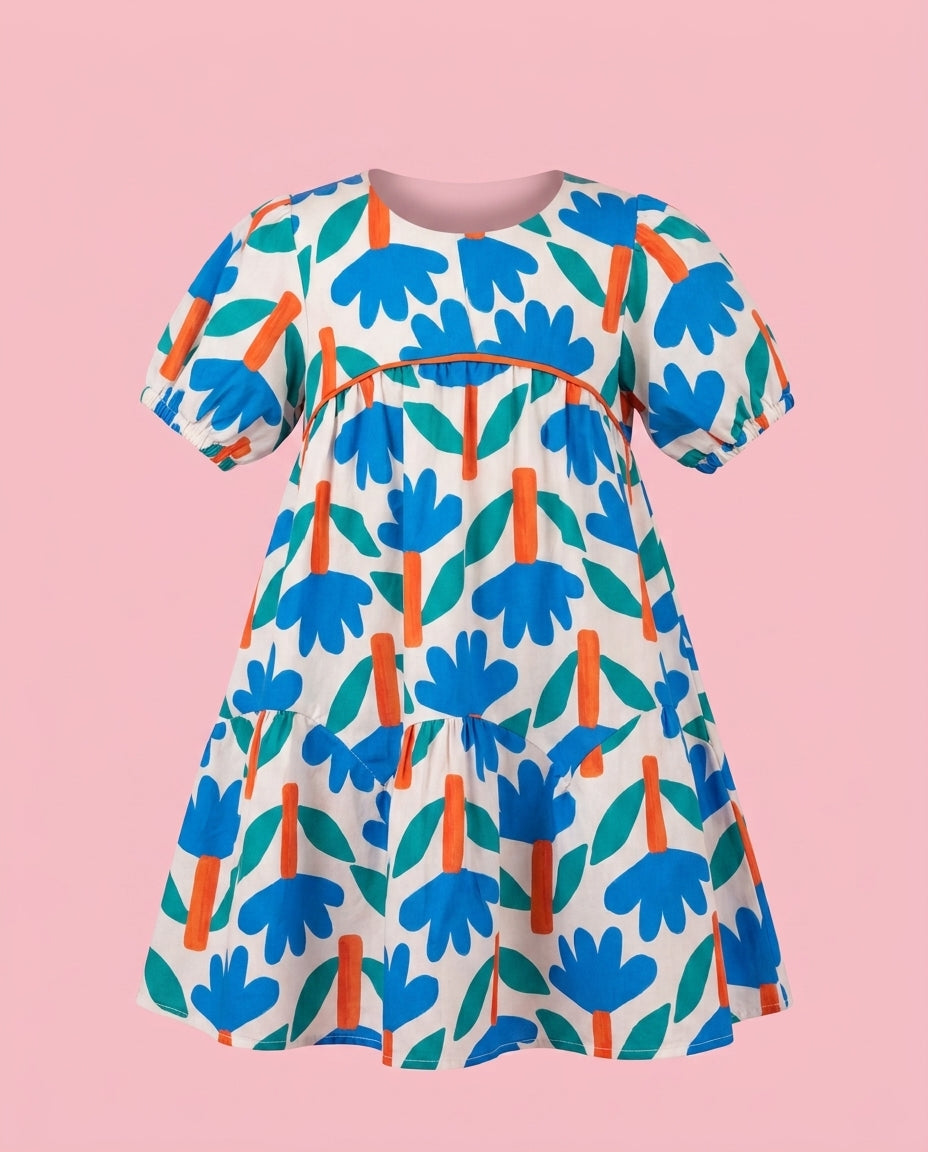 Vestido Floral azul - Melissa